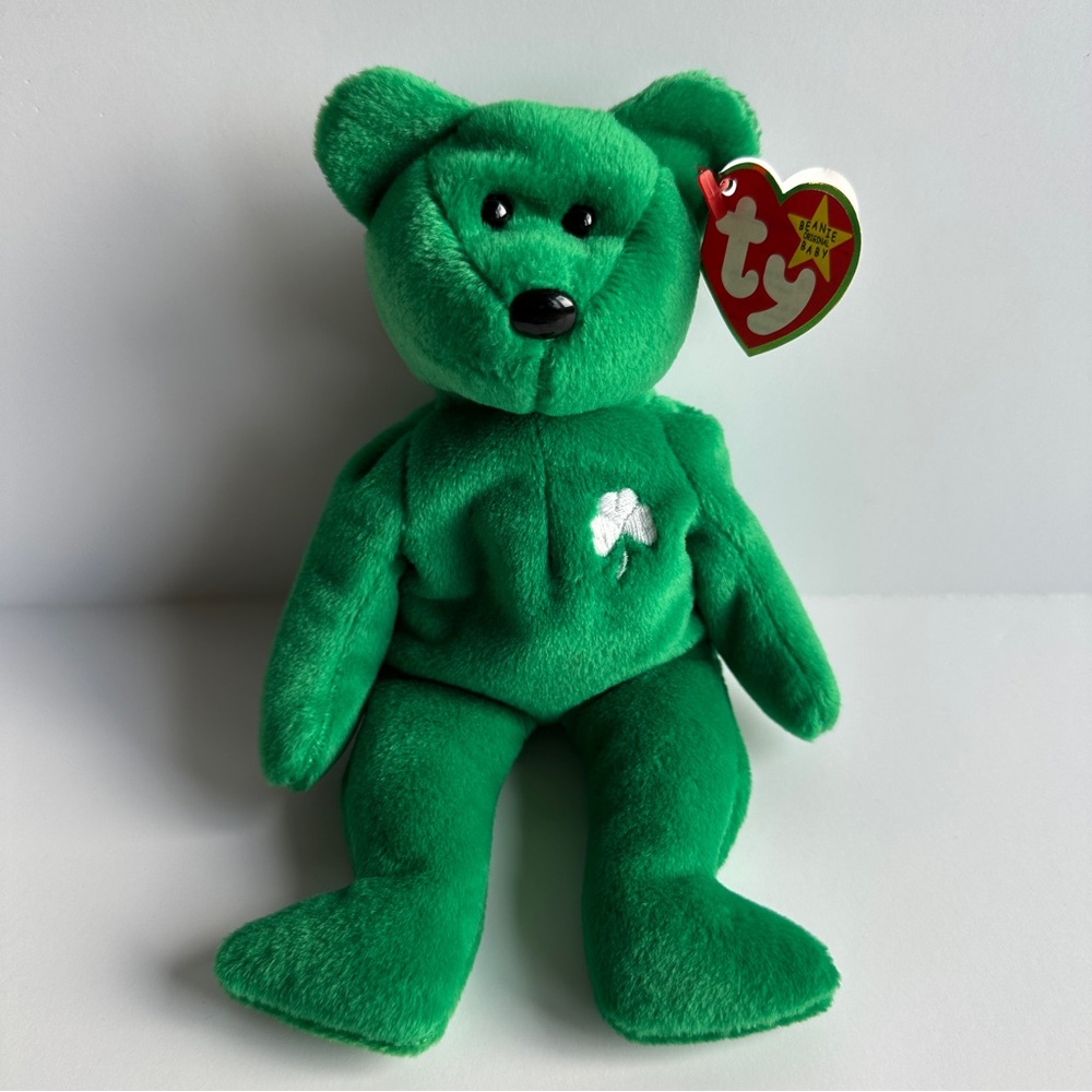 TY Beanie Baby Erin the Bear Vintage 1997 Retired Plush Toy with Errors